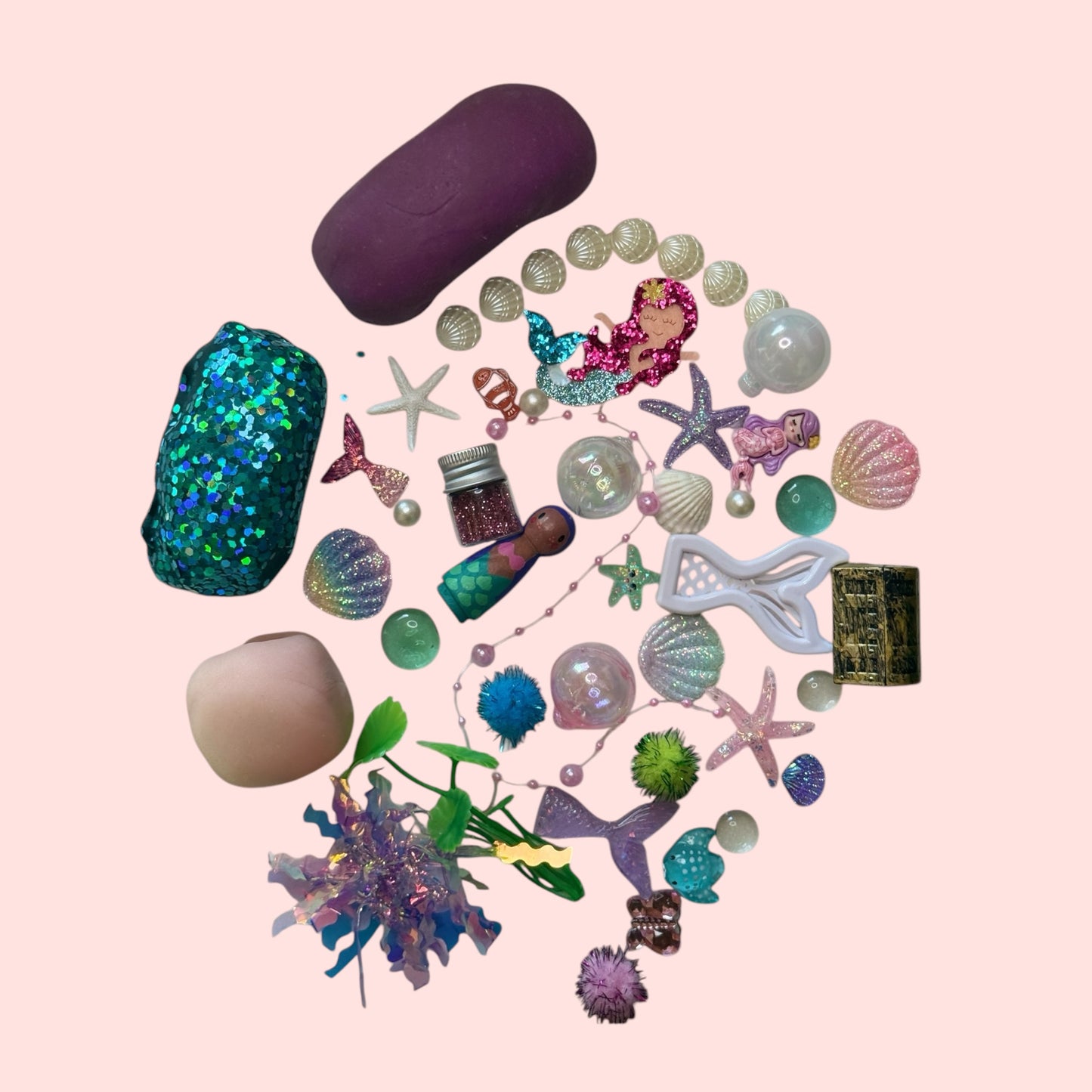 Mermaid Play Dough Sensory Kit